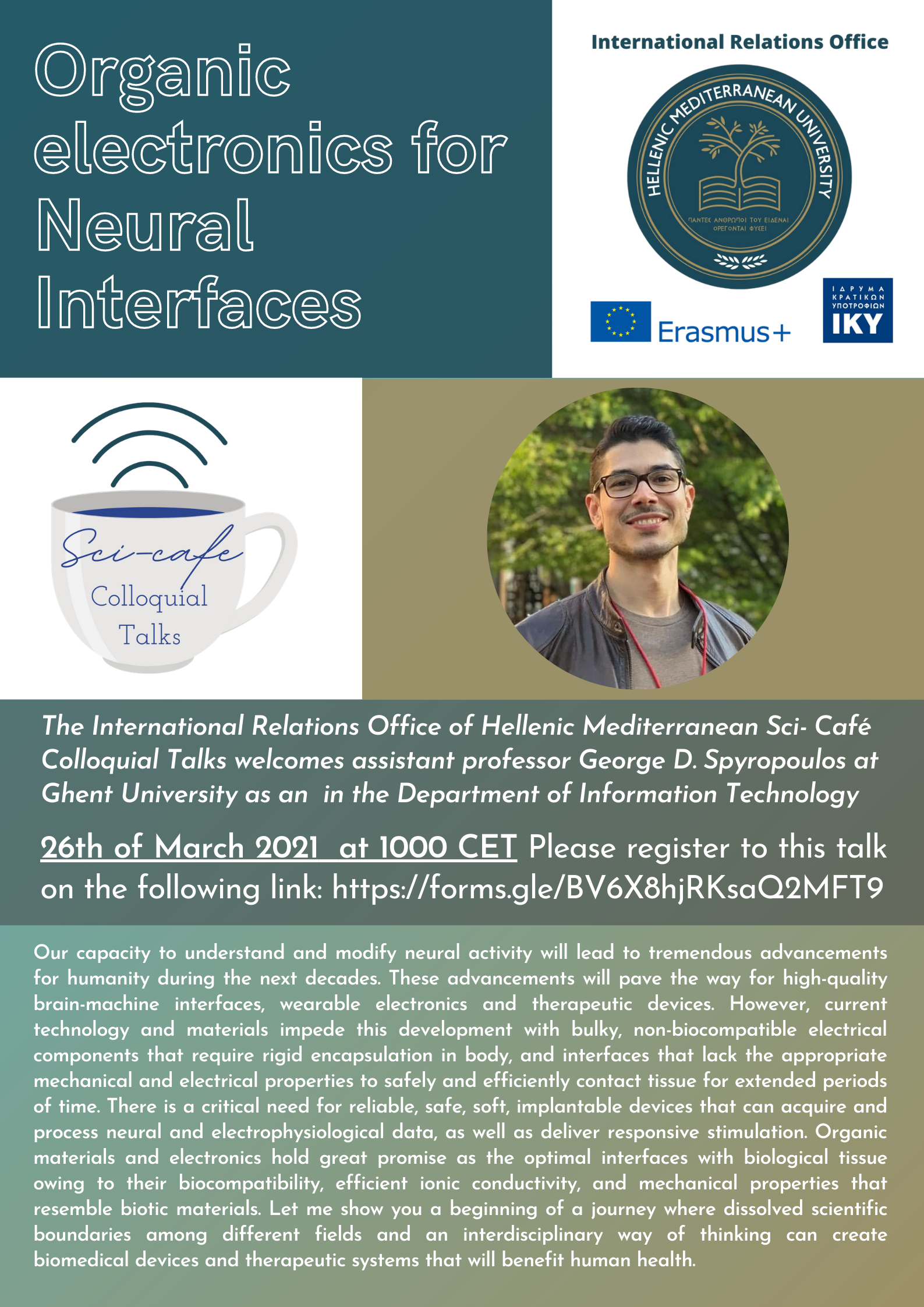 WEBINAR: Organic Electronics for Neural Interfaces