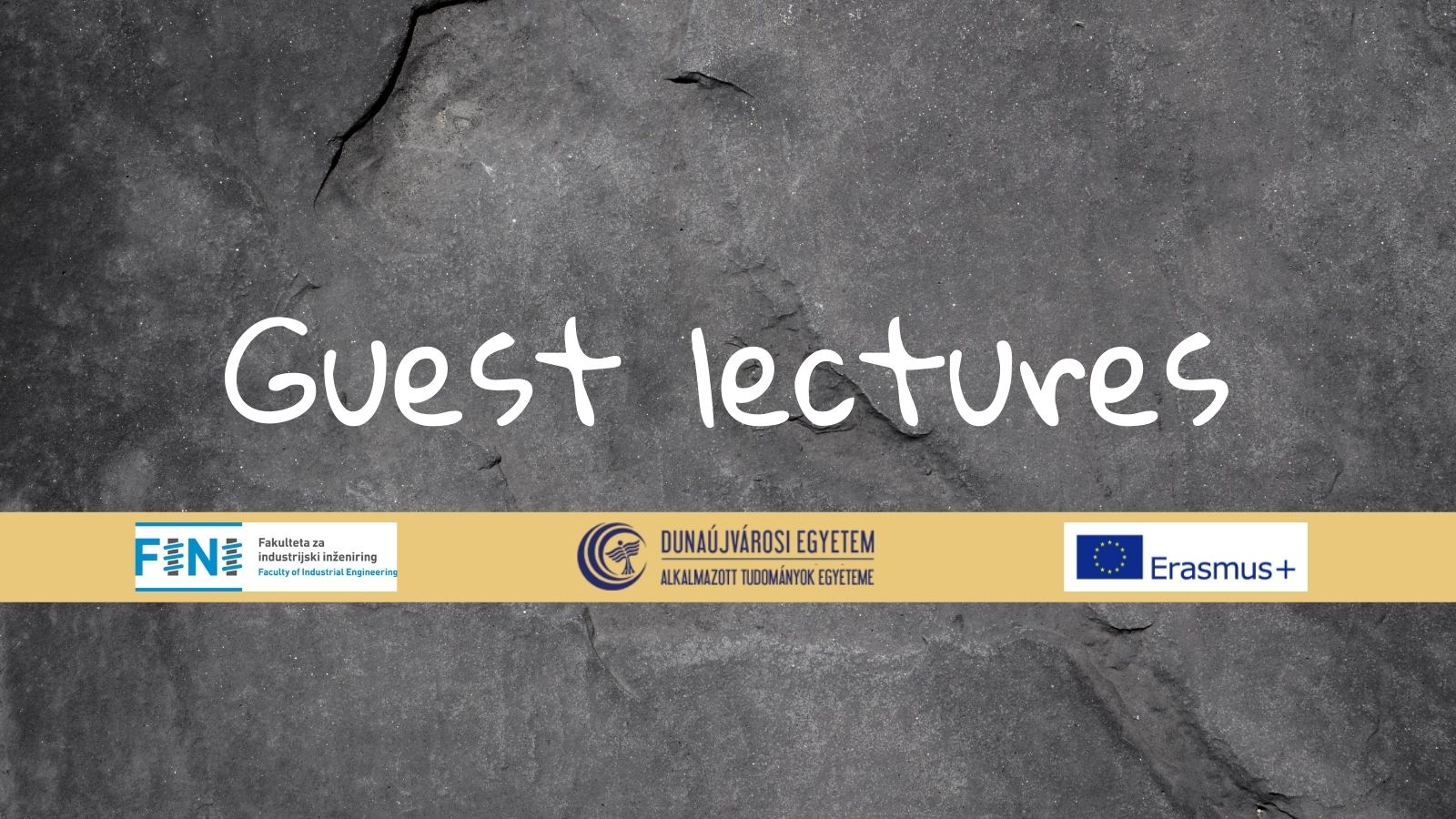Webinars of guest lecturers from University of DUNAÚJVÁROS