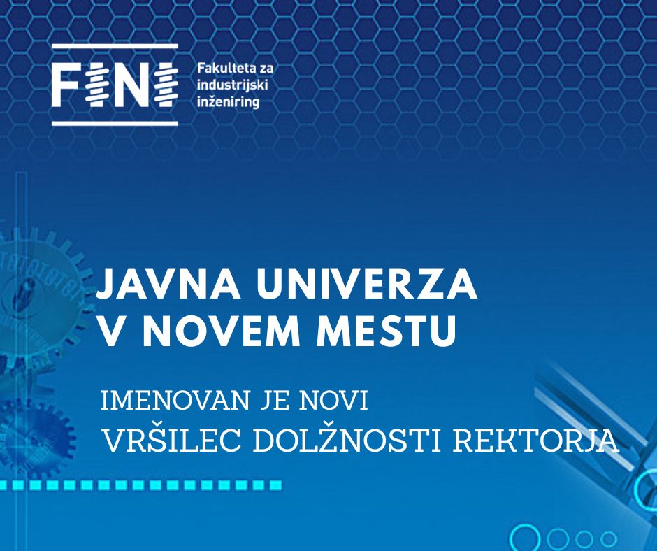 Javna univerza v Novem mestu dobila vršilca dolžnosti rektorja