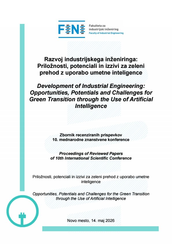Proceedings of Reviewed Papers of the 10th International Scientific Conference on the Development of Industrial Engineering: Opportunities, Potentials, and Challenges for the Green Transition through the Use of Artificial Intelligence