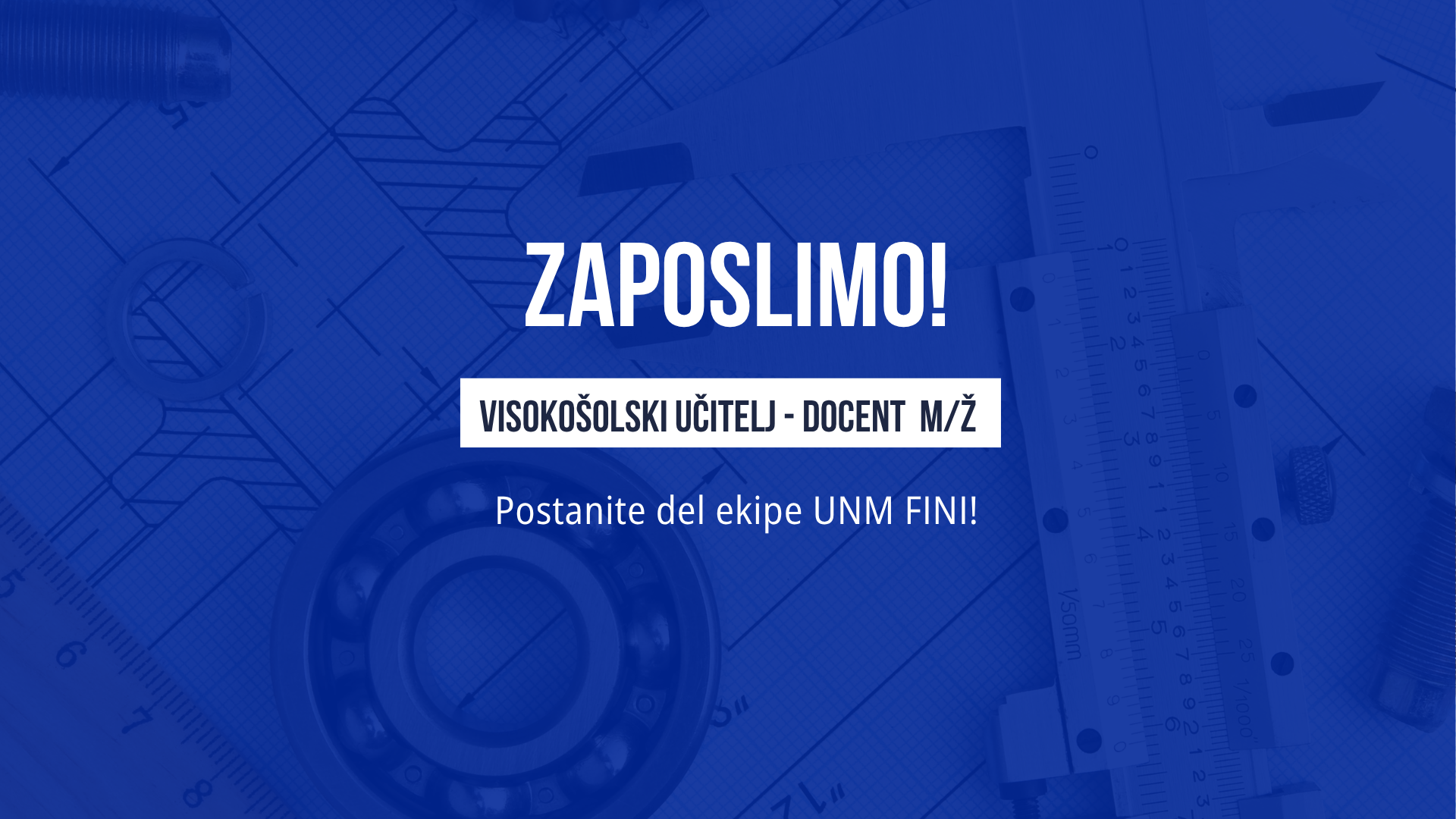 Zaposlimo visokošolskega učitelja – docenta